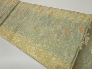 引箔松模様織出し袋帯